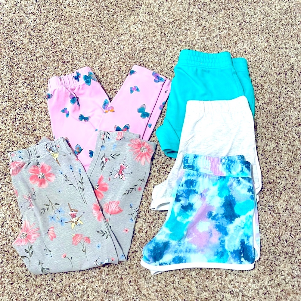 7 pieces bundle of shorts capris and skort girls size 8-10 mixed brands - Picture 2 of 16